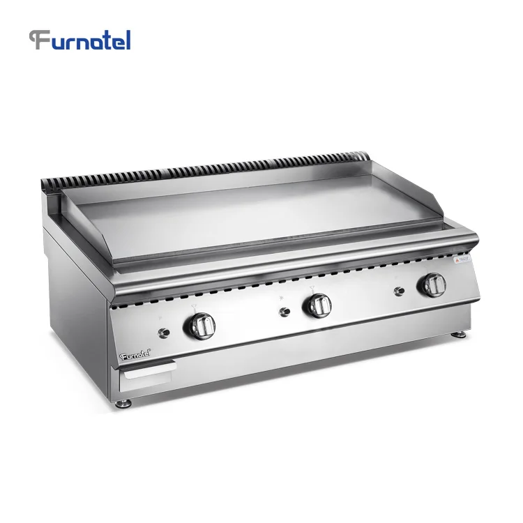 Commercial 3 Burner Gas Flat Counter Top Griddle