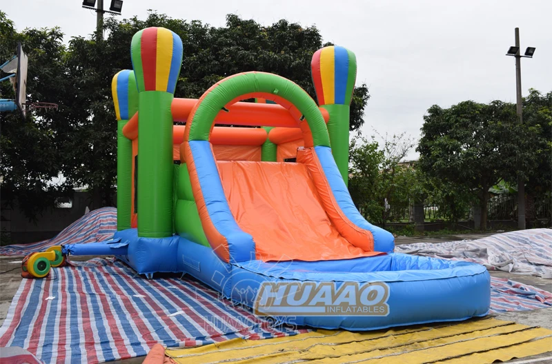 Moonwalk Inflatable Air Balloon Combo Themed Bouncer Jumping Bouncy Castle Jumper Bounce House With Water Slide For Jump