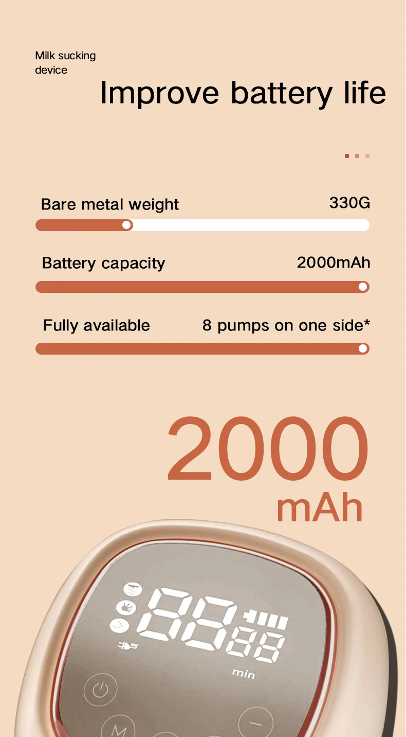 oem custom portable electric Breast pump manufacturing BPA-free silicone breast pump hands free