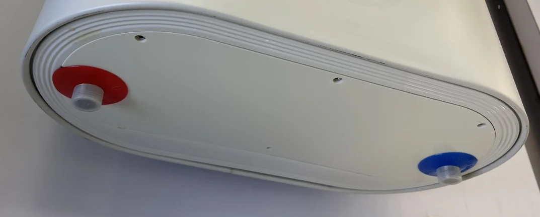 Customized Smart Wifi Slim Flat Vertical Cylinder Round Stainless Steel Double Tank  Electric Water Heater Storage