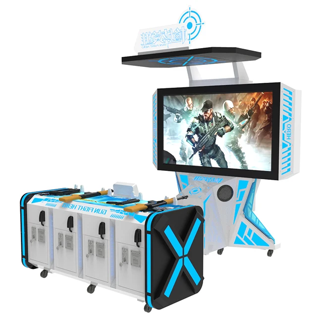 4 players shooting game machine  virtual reality equipment vr shooting simulator