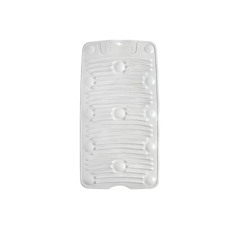 Silicone washboard washboard mini non slip pad folding laundry washboard with suction cup suction wall