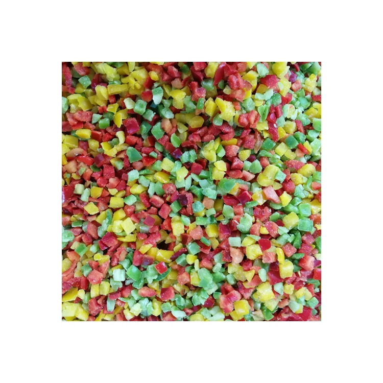 
High quality frozen sweet bell pepper IQF diced mixed pepper vegetables 