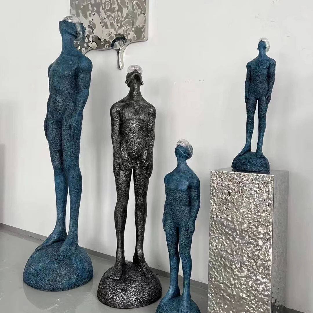 Modern Thinking Human Figurines Resin Abstract Statues Living Room Decoration Office Desk Decor Home Decoration Accessories