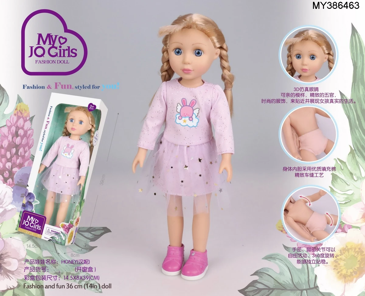Custom fashion 14 inches girls multi-style vinyl baby alive American doll 36cm simulation doll full body