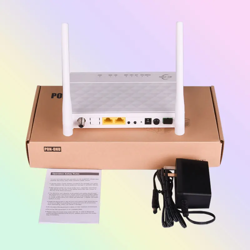 Bt-Pon Shenzhen Manufacturer Apc Ftth 1Ge 1Fe Rf Con Wifi Xpon Ont Gpon Onu Catv