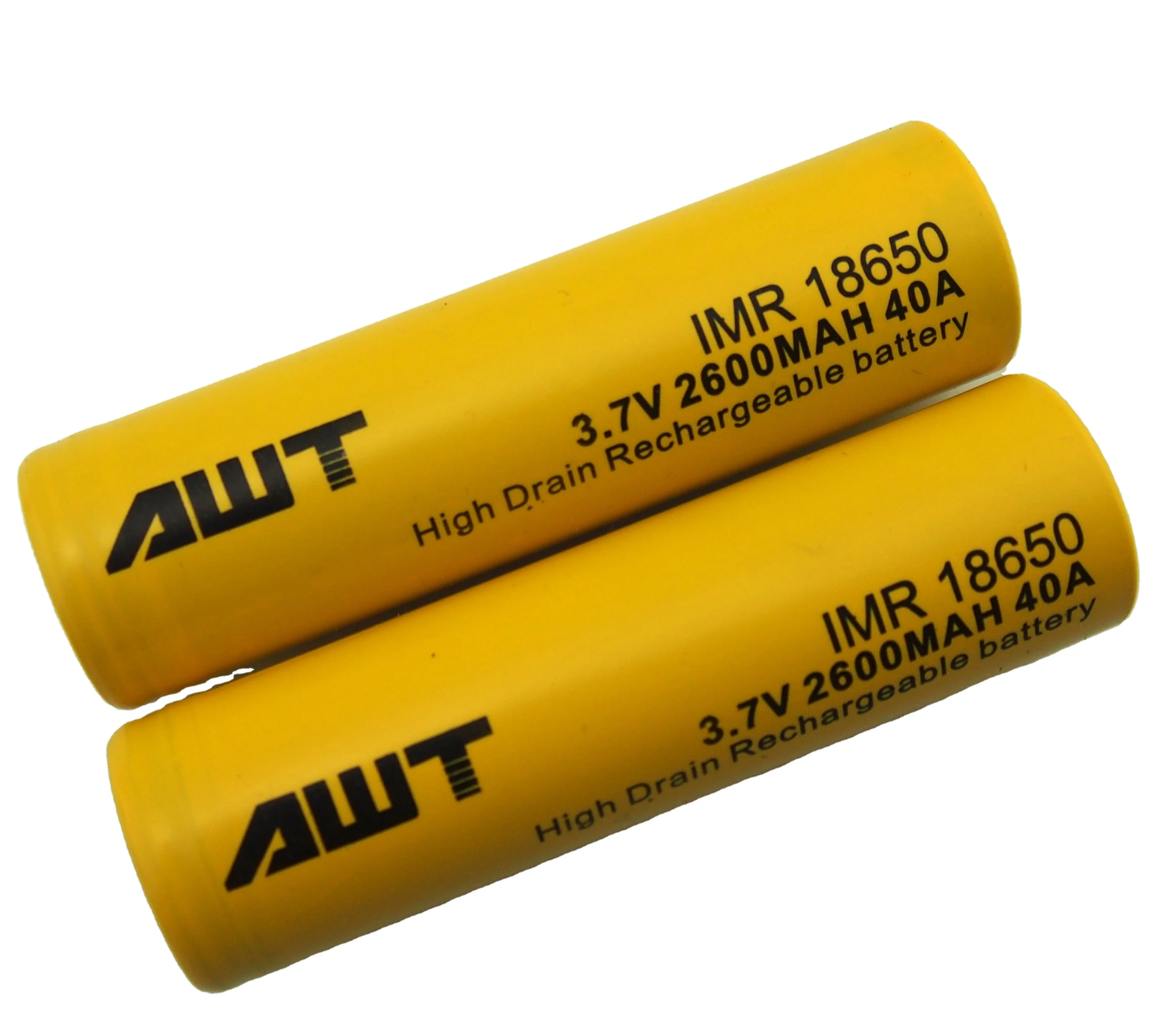 Aweite wide application best quality 100% original 18650 2600mah 40A 18650 4000mah 4400mah 18650 battery 8000amp for power tools