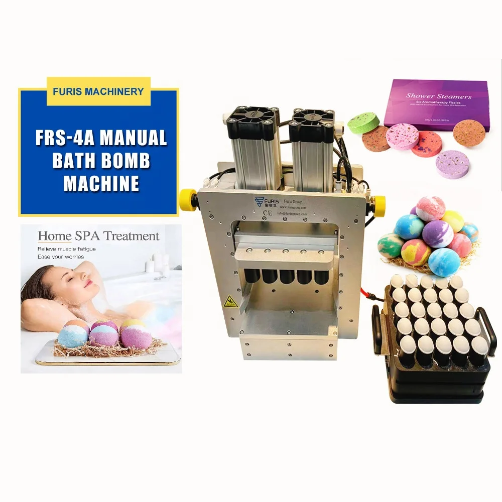 Customized commercial mold bath salt fizzy bombs making equipment press machine 26-100mm hotel bathroom use manual semi auto