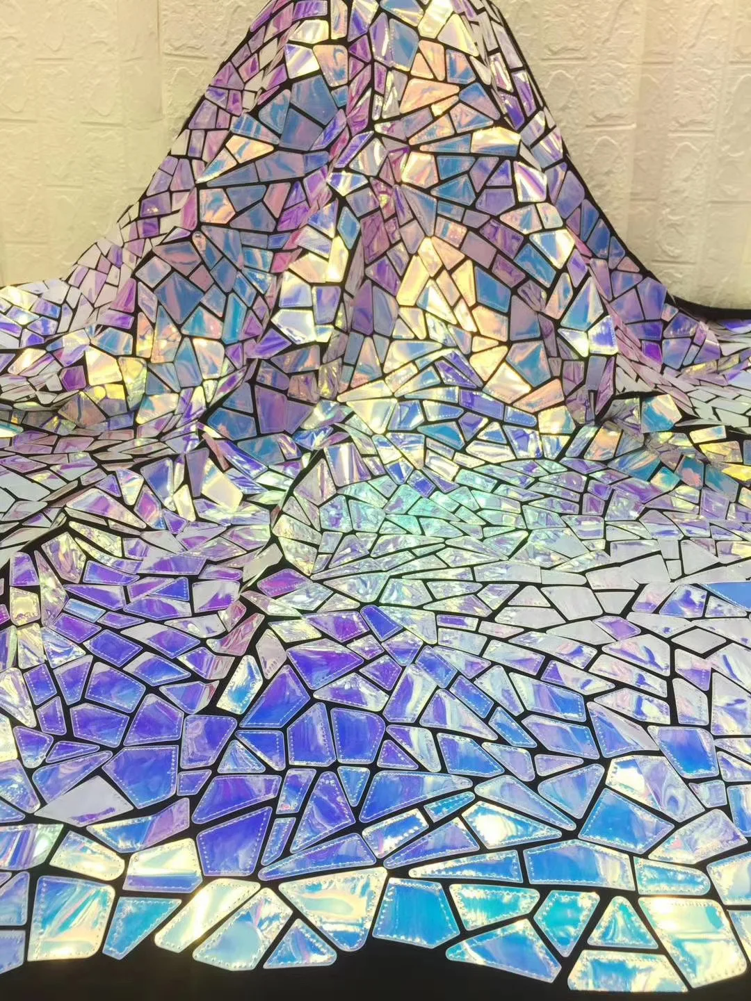 Jacquard Organza Sequins Mesh Tulle Embroidery Lace Fabric for Dress