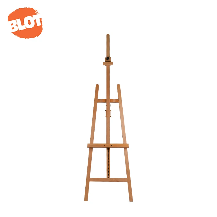 BLOT W01B Customization Classic Design Firm Rear Support Wood Floor Easel Stand Drawing Easels