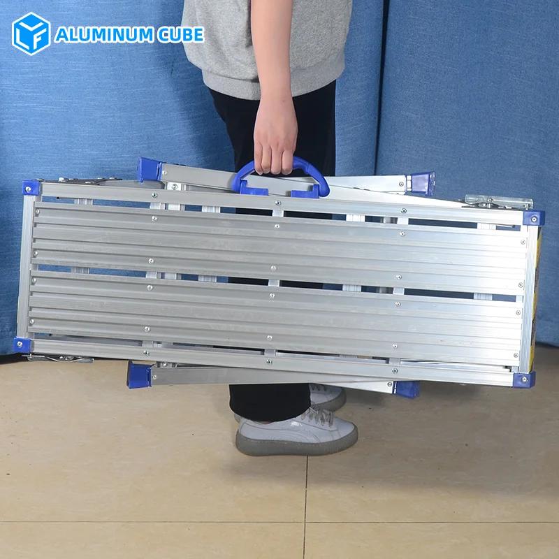 Adjustable Extendable Aluminum Alloy Work Platform Stool Horse Saddle Bench for Outdoor & Warehouse Use