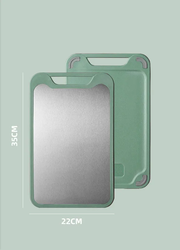 Wholesale double-sided stainless steel 304 plastic cutting board dual-use high-performance large adhesive board