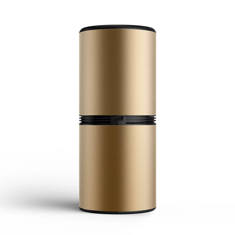 Оптовая продажа, корпус из алюминиевого сплава, высокопроизводительный USB-очиститель воздуха для автомобиля с низким уровнем шума