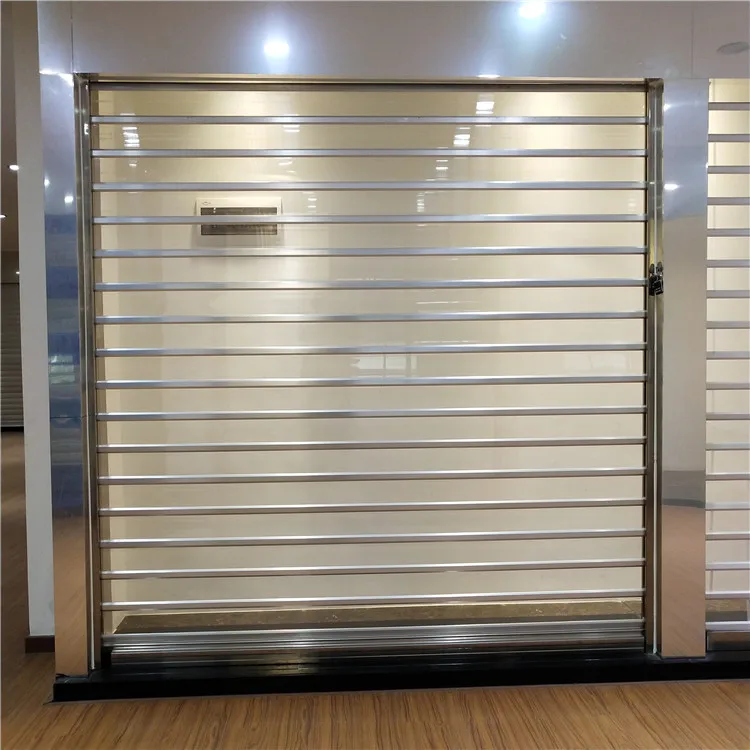 Temporary Plastic Easy Open Temporary Shopping Mall  Interior crystal door