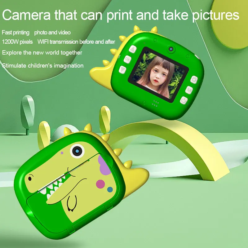 new kids HD Print Instant Camera Christmas Gift Print 2.4 inch Video Photo Children Kids WiFi Digital Camera for Christmas