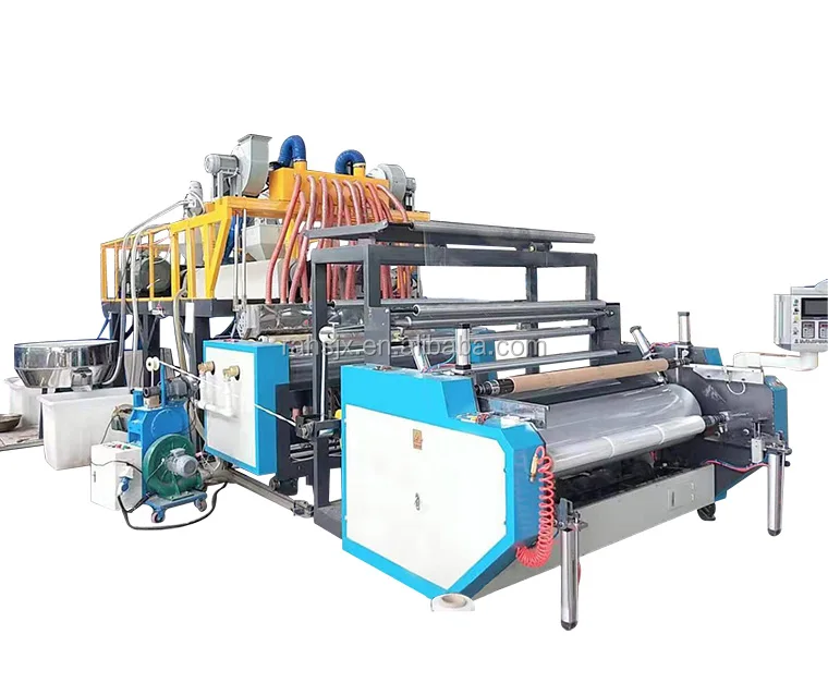 LYM-1500X3C Three screw 3 layers co-extrusion casting 500mm*3 roll LLDPE stretch film machine