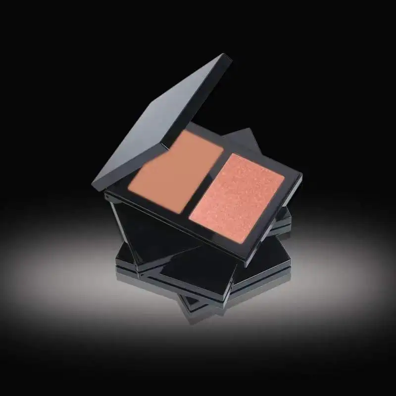 OEM 2-color Face Contour Long Lasting High Pigment Private Label Bronzer Contour Blush Palette