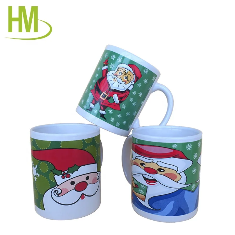 household decal printing ceramic christmas mug set
