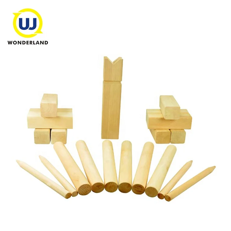Wholesale cheap custom outdoor wooden viking chess yard game for throwing