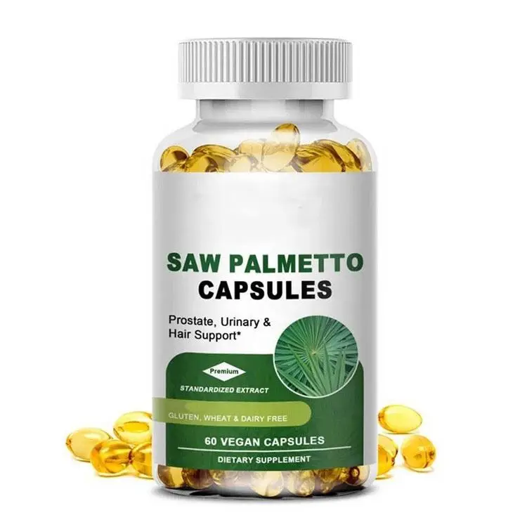 Wholesale OEM Customizable Label Saw Palmetto Capsules Softgels Extract Nutritional Supplement