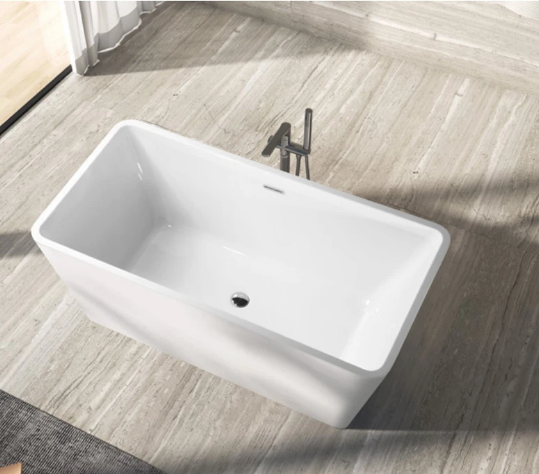 Cupc Certified Indoor Stand Alone Freestanding bathtubs Acrylic soaking bath tub Free standing bathtub hot sale
