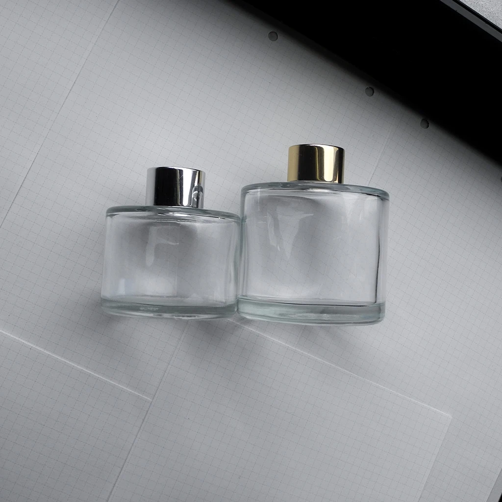 50ml 100ml 150ml transparent cylindrical aromatherapy glass bottle