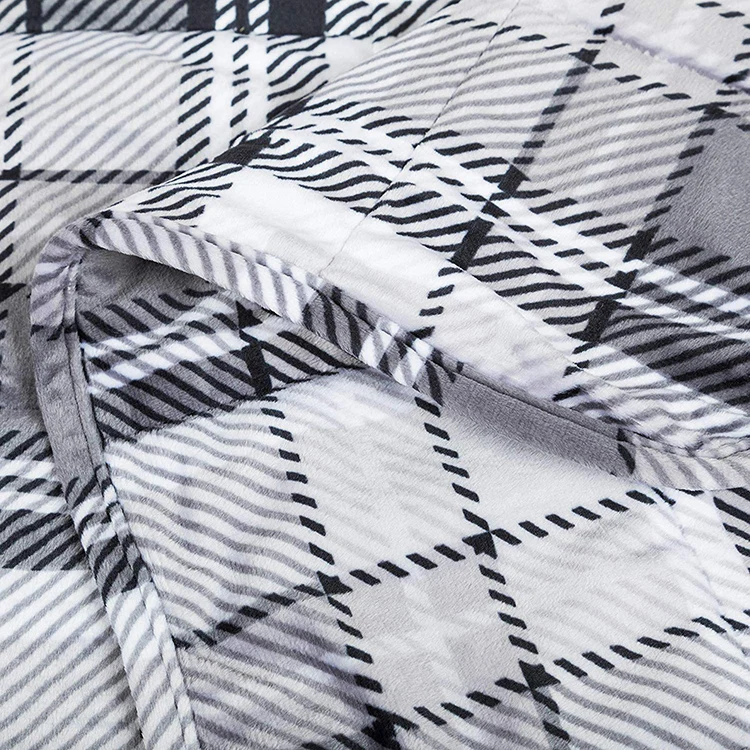 
China factory sale soft baby girl and boy cartoon printed diy baby weighted blanket 