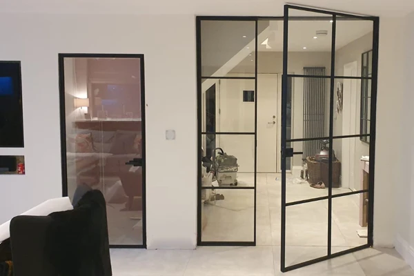 Factory Customization Thin Frame Europe Slim Steel Materials Decorative Iron Grill Design Casement Windows And Doors