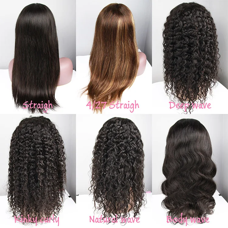 Guangzhou Guarantee Brazilian Water Wave Lace Front Human Hair Wigs  With Baby Hair No Tangle No Shedding