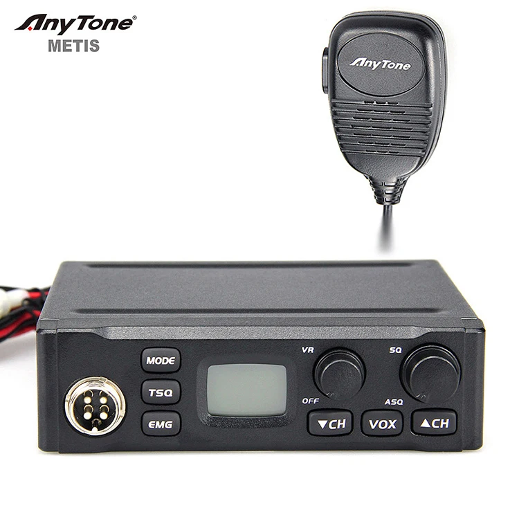 ANYTONE METIS 27mHz CB Radio FM AM 4W/8W/15W Walkie talkie 80 Channel VOX Long range two way radio