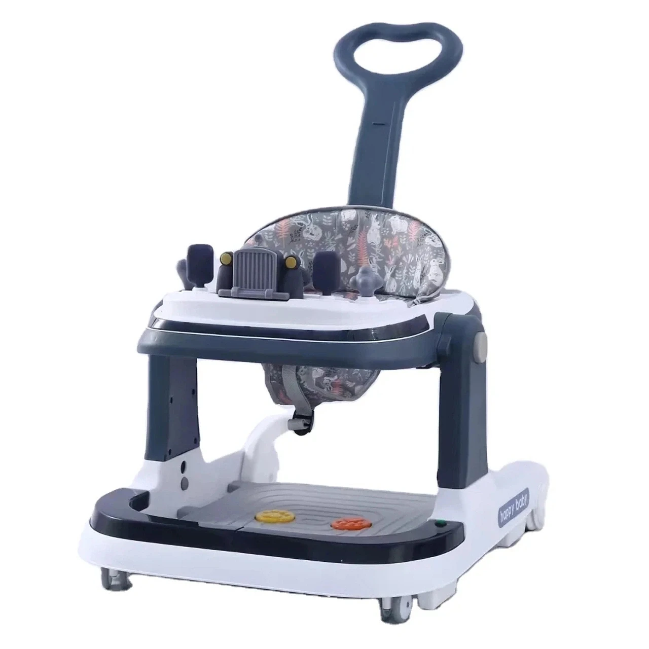 Cool Light Electric Baby Walker Sit-to-stand Learning Walker Kids Foldable Baby Walker 4 In 1 With Wheels And Seat