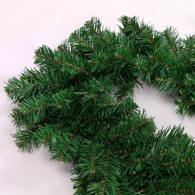 Super Good Quality PVC Hanging Christmas Decoration Rattan Pine Leaves Rattan for indoor outdoor Backdrop scene