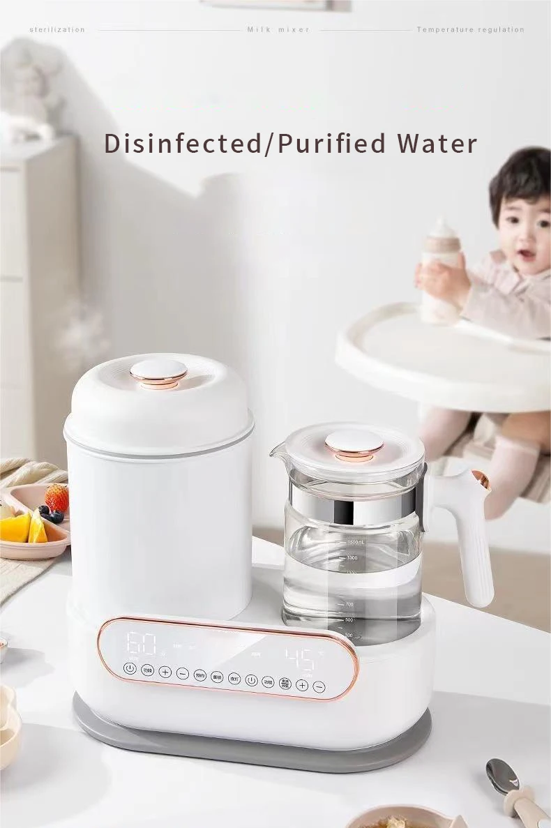 Multi-function 2 IN 1 baby bottle sterilizer and dryer with Kettle Jar