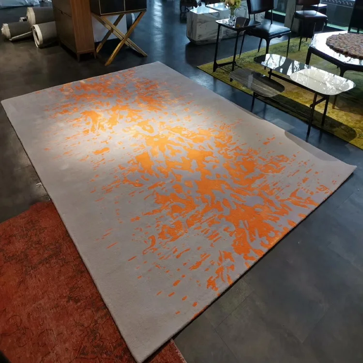 Handtufed Woolen and Rug Shaggy Area Faux Plush Fur Fluffy Furry Rug Carpet For Living Room  Bedside Custom Islamic Large Sizes