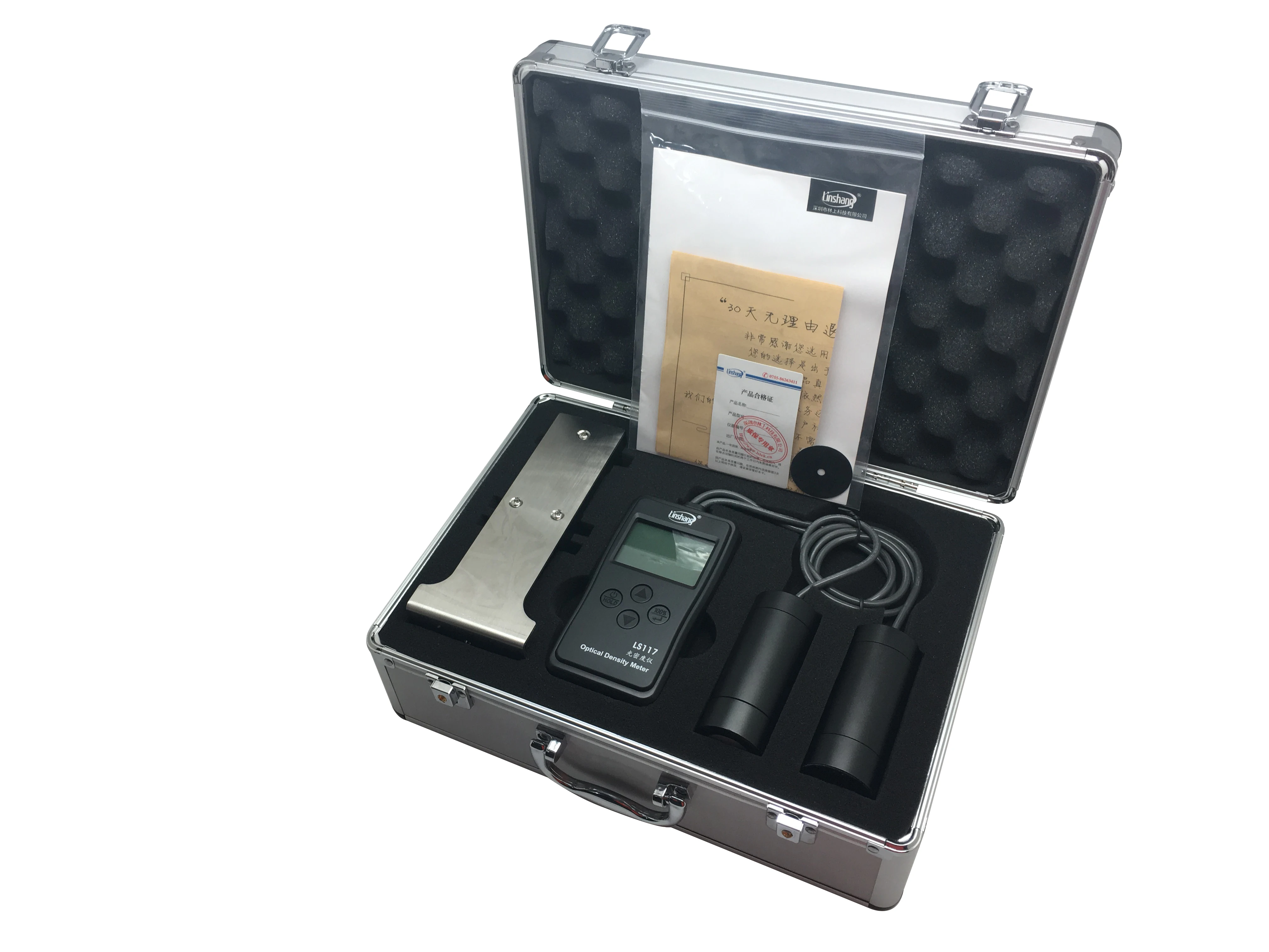 Linshang LS117 Optical Density Meter Test Dot Area Aluminum X-ray Film With OD Visible light Transmittance Replace X-rite 341C