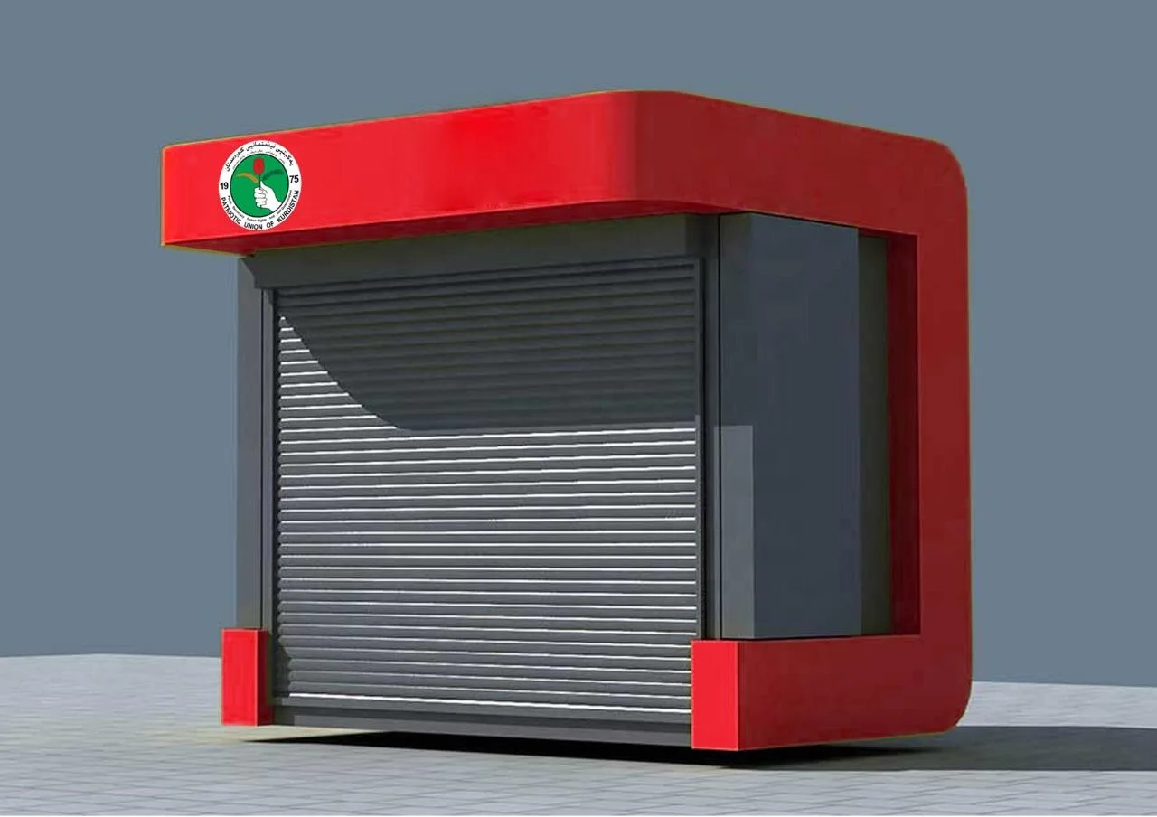 Открытый пищевой киоск торговые киоски уличный магазин торговый центр в металлической рамке с системой солнечной