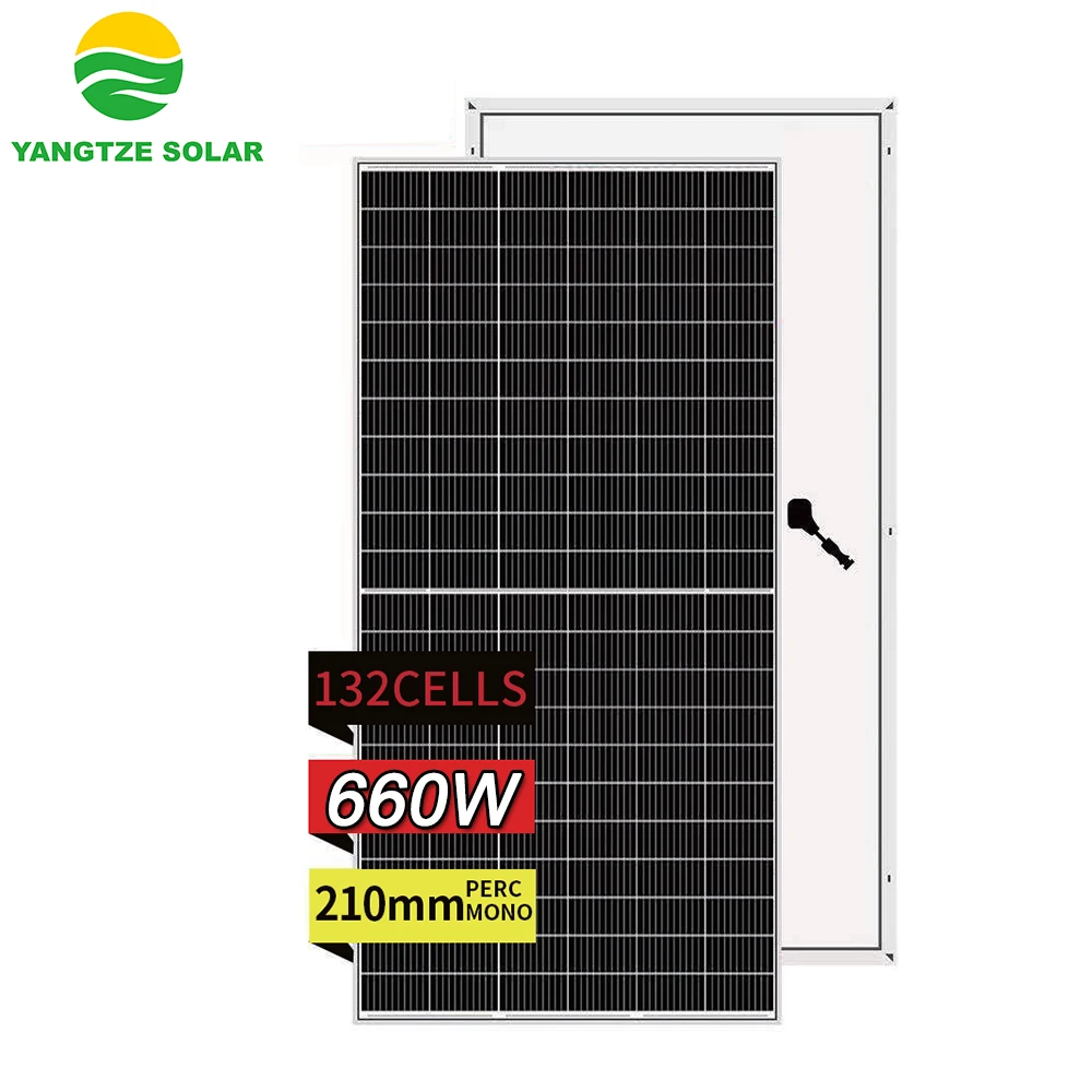 Yangtze 210mm half cut solar cells solar panels 660w