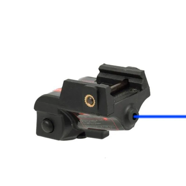 LUGER Rechargeable Aluminum Alloy Tactical Laser Sight Subcompact 20mm Green Blue Laser Sight Scope for Outside Hunting