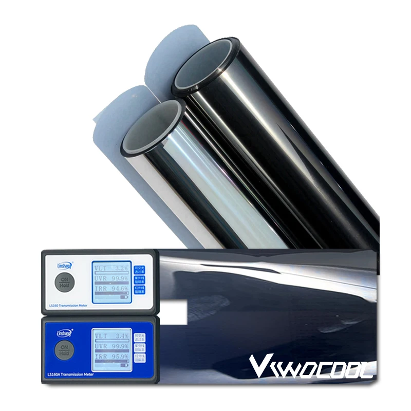 Viwocool Hot Sell 5G Nano Ceramic Film IR0595HD VLT5% Super Dark Color Car Window Tint Film Stable Quality With Good Price