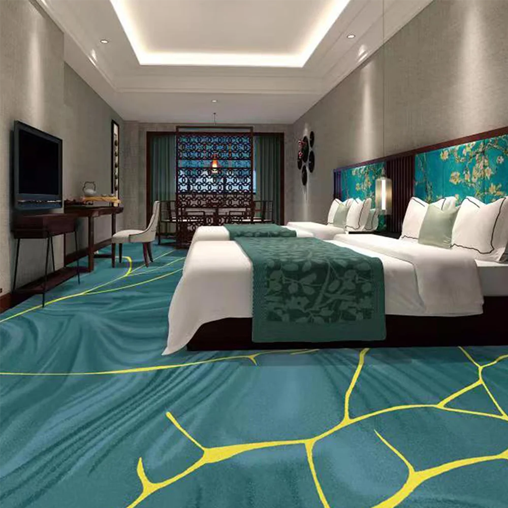 Wall to wall Red Event Bedroom Wool Exhibition Carpets Hotel Banquet Hallway Corridor Hospitality Carpet