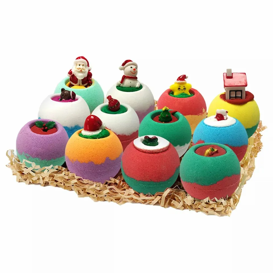Private Label OEM ODM Wholesale Bath Supplies Bombs Christmas Baby Gift Set
