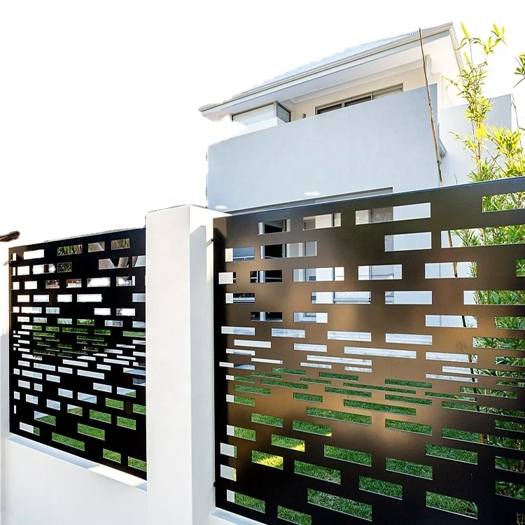 Privacy fencing Aluminium decoration garden Fence in different patterns and Custom made Sizes and colors
