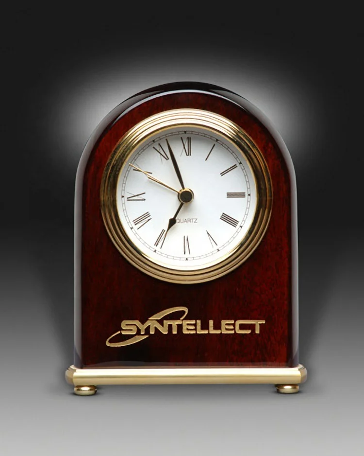 Piano Finished Rosewood Glossy Desk Clock Hotel Alarm Clock