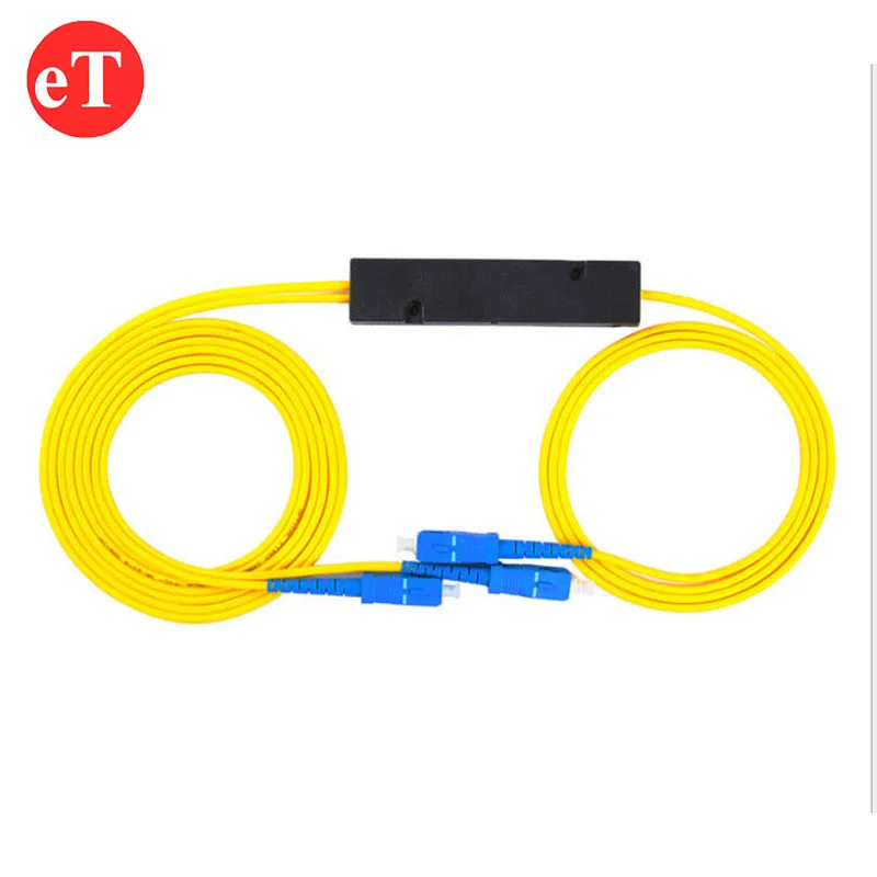1x2 1:2 1*2 Single Mode ABS box 8020 5-95 10-90 FBT Coupler Ratio Fiber Optic Splitter