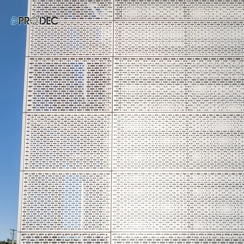 alucobond cnc perforated 3d aluminum wall cladding decorative metal facade wall panel exterior