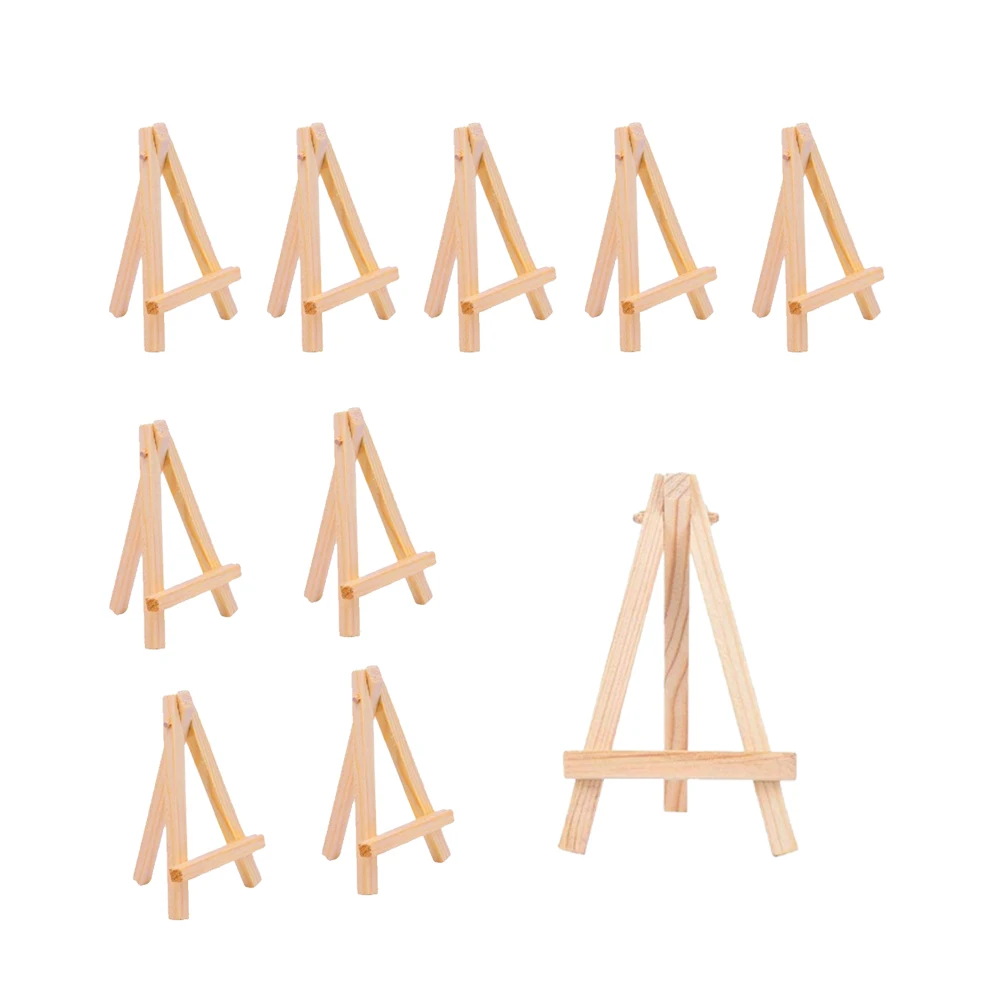 Natural Pine Wood Tripod Easel for display