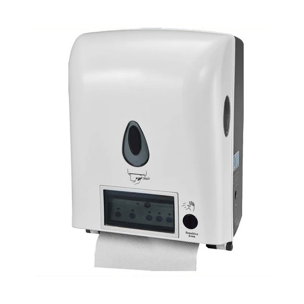 Wall mounted ABS plastic white black gold toilet automatic infrared sensor paper towel dispenser