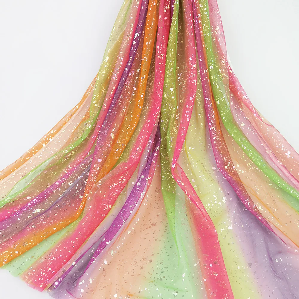 100% polyester 2023 new ombre printed color fabric