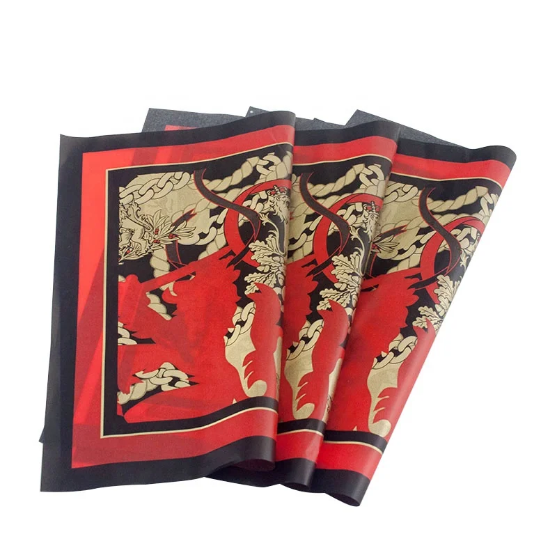 
 Пользовательские популярные печатные логотип красный подарок упаковочная бумага, упаковочная бумага  