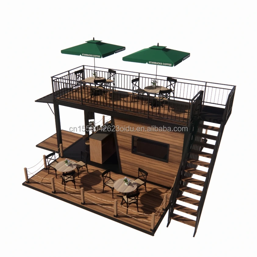 Low Cost Prefabricated Container Houses for Shipping for Shops and Stores